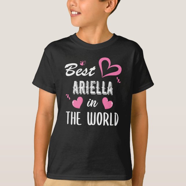 T-shirt Ariella Name, Best Ariella in the World (Devant)