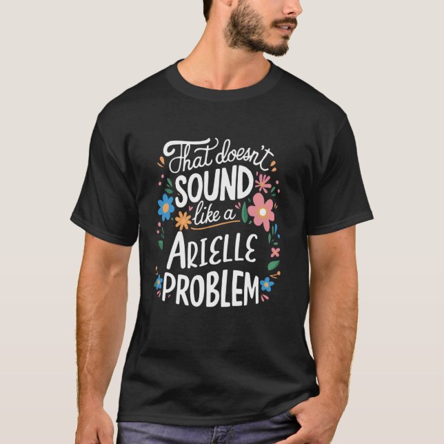 T-shirt Arielle Personnalisée Fleurs mignonnes Arielle Nam (Devant)