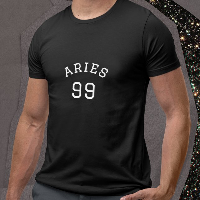 T-shirt Aries | Anniversaire noir (Créateur téléchargé)