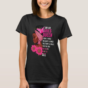 T-shirt Aries Black Queen I have 3 Sides April Girls Women