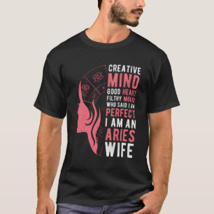 T-shirt Aries Femmes Astrologie Zodiac Femme Aries