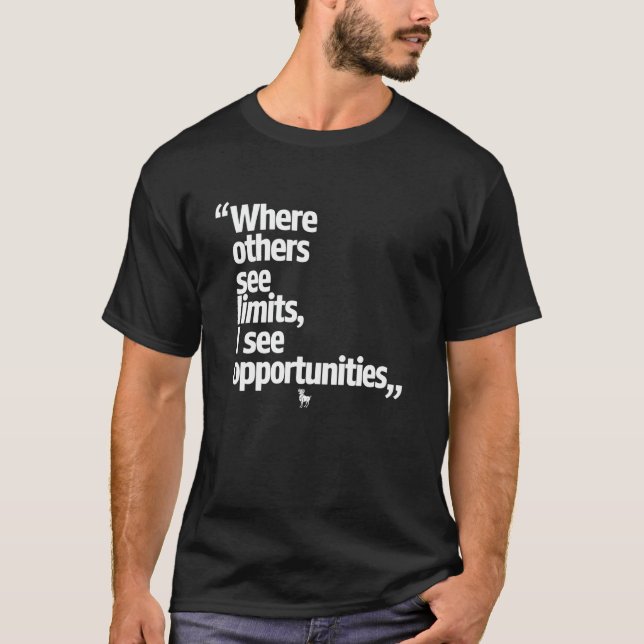 T-shirt Aries Zodiac Où D'Autres Voient Des Limites (Devant)