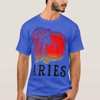 T-shirt Aries Zodiac Sign, Aries Ram zodiac sign 