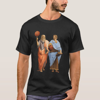 T-shirt Aristotle And Plato With Basketballs Philosophy Ma