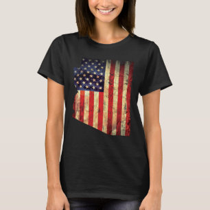 T-shirt Arizona American Flag Vintage Pays Etat