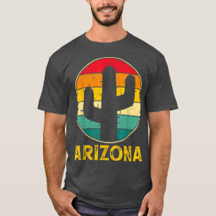 T-shirt Arizona AZ Désert Vintage Drôle Hommes Femmes Cact