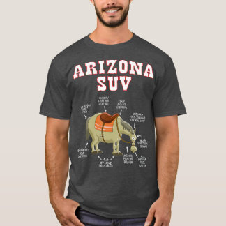 T-shirt Arizona AZ SUV Funny Plaisanterie Cheval Mule Souv