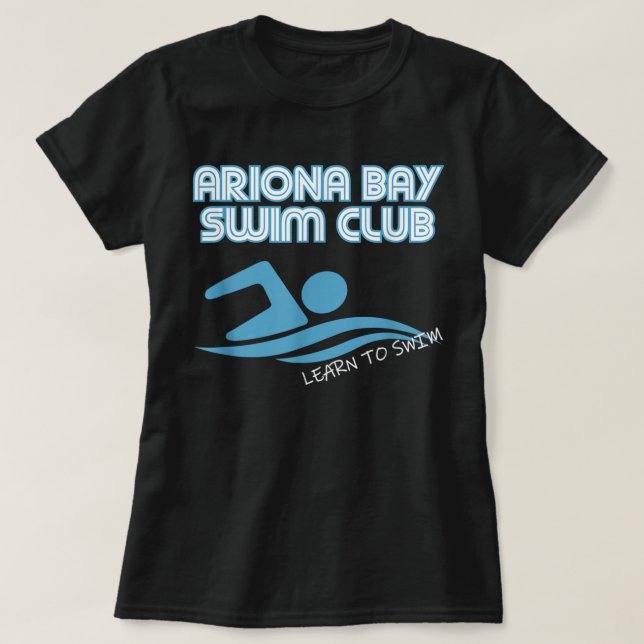 T-shirt Arizona Bay Swim Club Apprendre À Nager Équipe (Design devant)