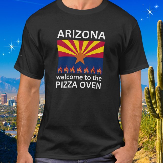 T-shirt Arizona Bienvenue aux Flammes du four à pizza (Créateur téléchargé)