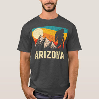 T-shirt Arizona Bigfoot Sasquatch Mountains Randonnée rétr