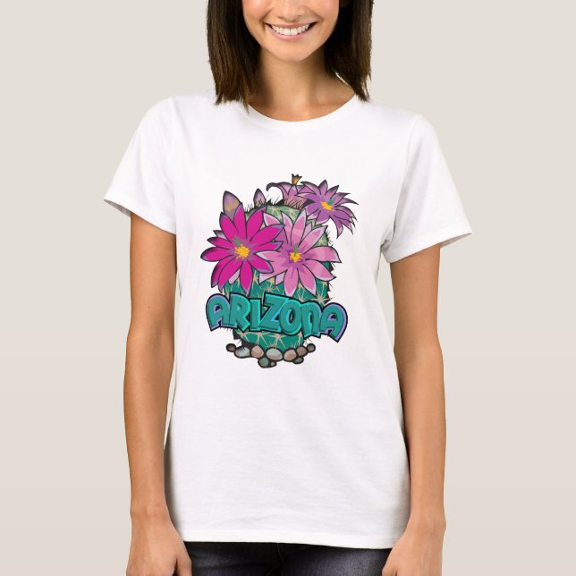 T-shirt Arizona Cactus Blooms (Devant)