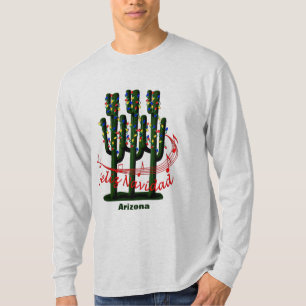 T-shirt Arizona Cactus Christmas Feliz Navidad