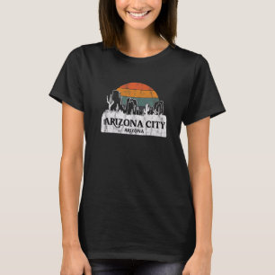 T-shirt Arizona City AZ Arizona coucher de soleil Vintage