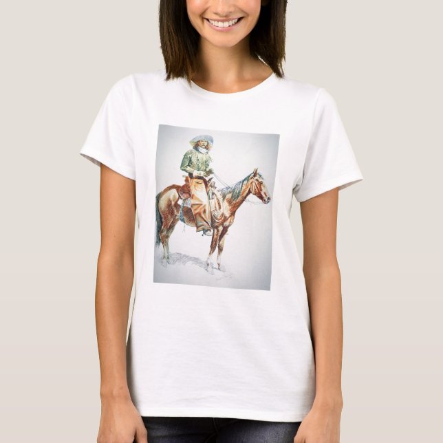 T-shirt Arizona Cowboy, 1901 (crayon sur papier) (Devant)