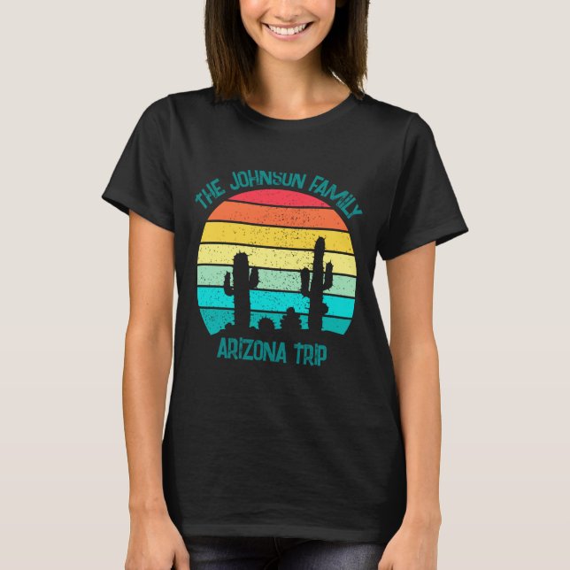 T-shirt Arizona Desert Cactus Sunset Trip Kids  (Devant)