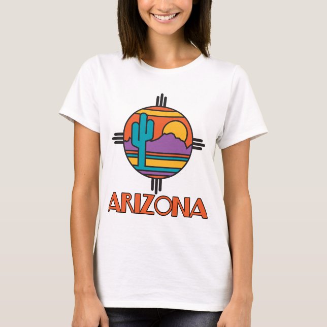 T-shirt Arizona Desert Mandala (Devant)