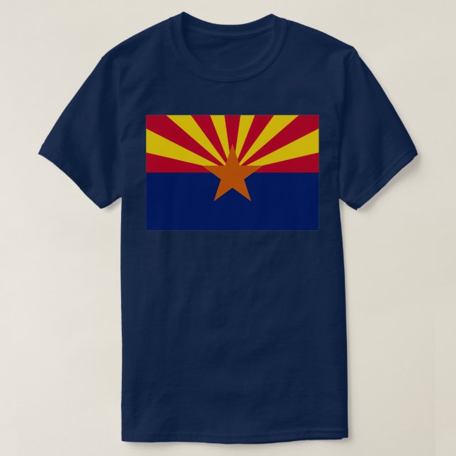 T-shirt Arizona Drapeau AZ Arizona Né (Design devant)