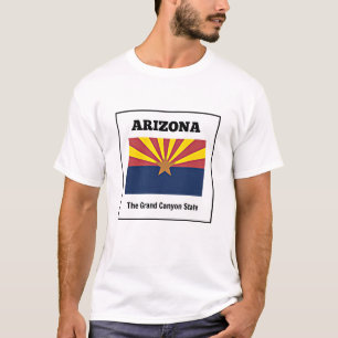 T-shirt Arizona, drapeau et devise,