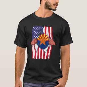 T-shirt Arizona Drapeau intérieur de moi Accueil State Pri