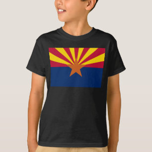 T-shirt Arizona Drapeau : Réglage de Star Sun, État du cui