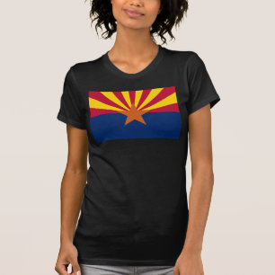 T-shirt Arizona Drapeau : Réglage de Star Sun, État du cui