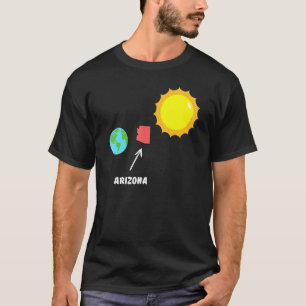 T-shirt Arizona Est Un Design Chaud Entre La Terre Et Le S