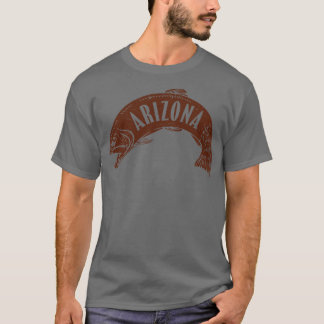 T-shirt Arizona Fish Wordmark Brown