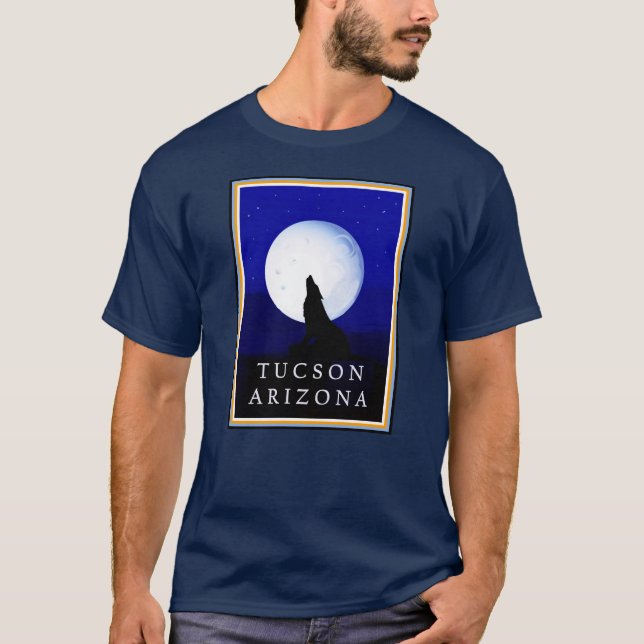 T-shirt Arizona Hurle à la lune (Devant)