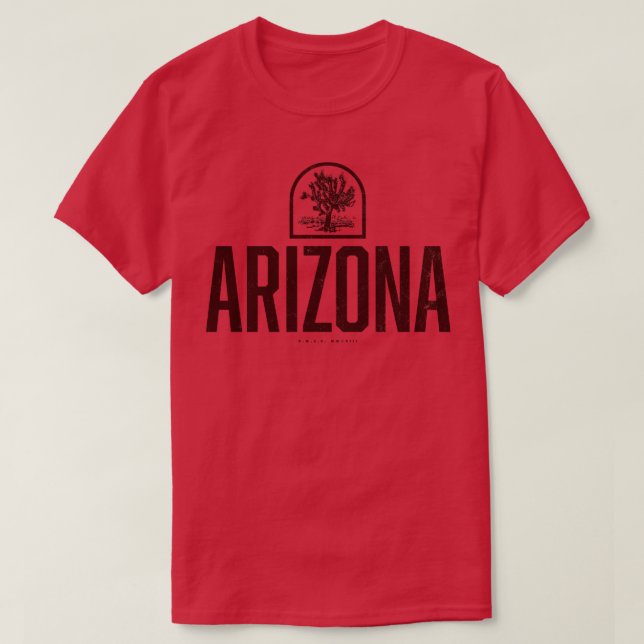 T-shirt Arizona Joshua Tree Brown (Design devant)