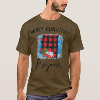 T-shirt Arizona Joyeux Noël Camion Buffalo Plaid Noël