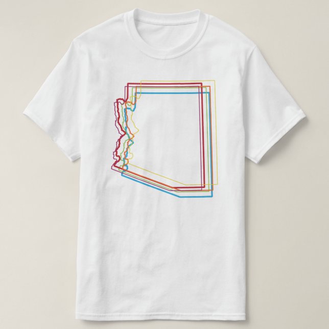 T-shirt arizona orgueil flou (Design devant)