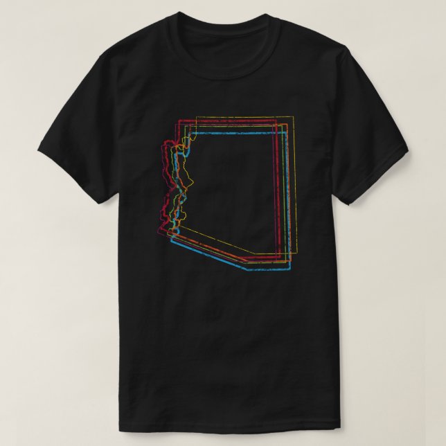 T-shirt arizona orgueil flou (Design devant)