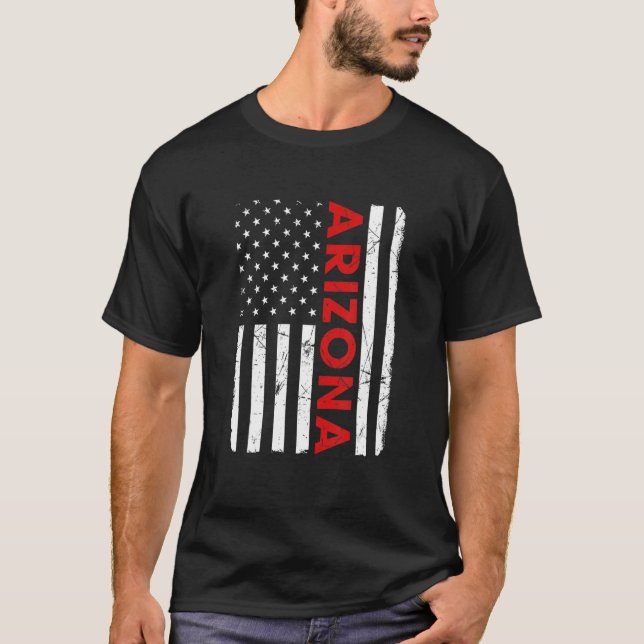 T-shirt Arizona Pride Retro Vintage Old American (Devant)