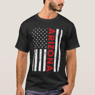 T-shirt Arizona Pride Retro Vintage Old American Flag