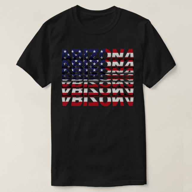 T-shirt Arizona Retourner le texte, effet (Design devant)