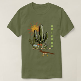 T-shirt Arizona Roadrunner Desert Cactus