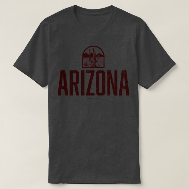 T-shirt Arizona Saguaro Brown (Design devant)