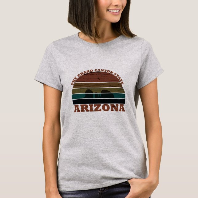 T-shirt Arizona sedona Grand canyon paysage rétro (Devant)