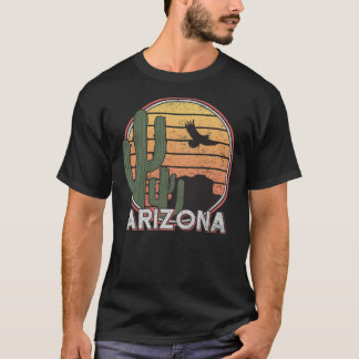 T-shirt Arizona State Cadeau Souvenir Retro Arizona Cactus