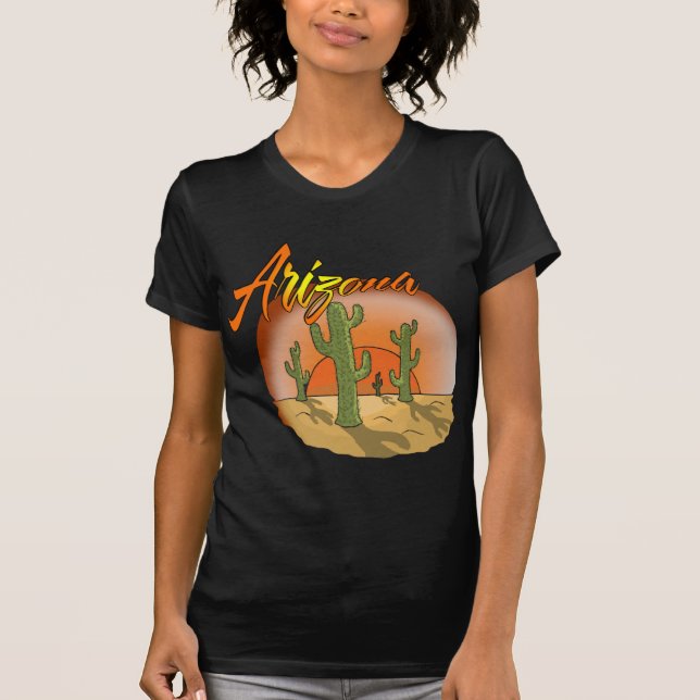T-shirt ARIZONA Sunset Cactus (Devant)