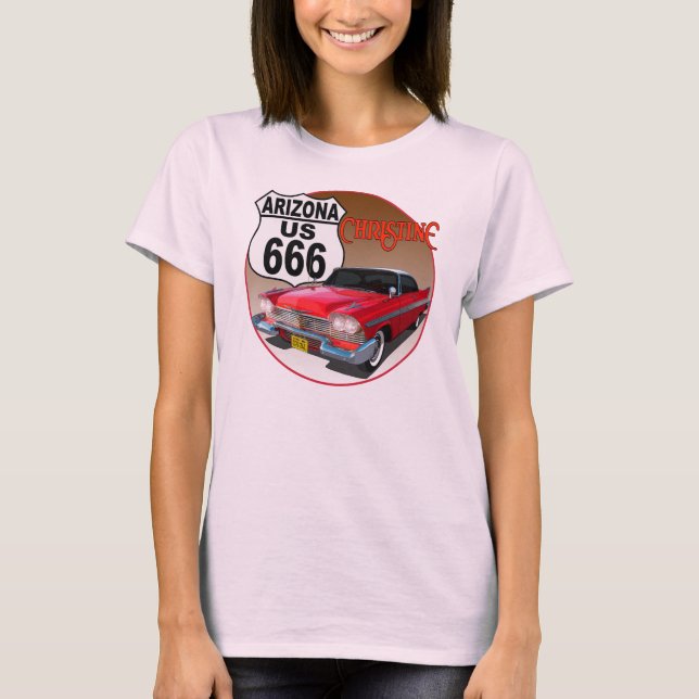 T-shirt Arizona US Route 666 - Christine (Devant)