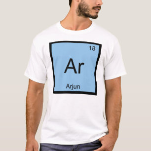 T-shirt Arjun Nom Chimie Élément Tableau périodique