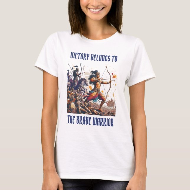 T-shirt Arjuna Les Femmes Guerrières Blanches (Devant)