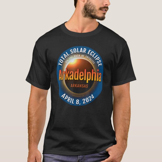 T-shirt Arkadelphia Arkansas AR Total Solar Eclipse 2024 3 (Devant)