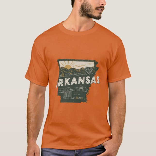 T-shirt Arkansas 7 (Devant)