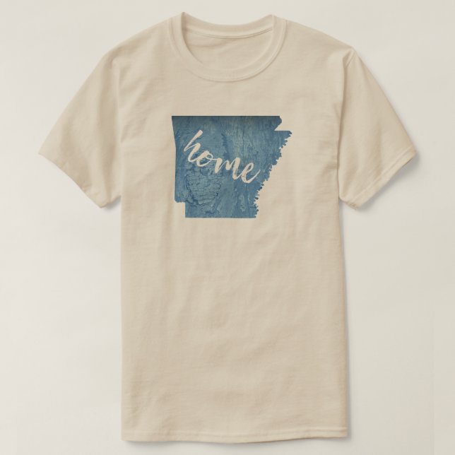 T-shirt Arkansas Accueil Grain de bois (Design devant)