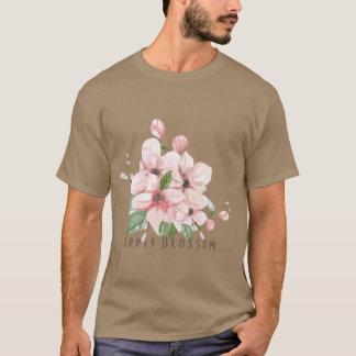 T-shirt Arkansas État Pomme Fleur Fleur Aquarelle Sti