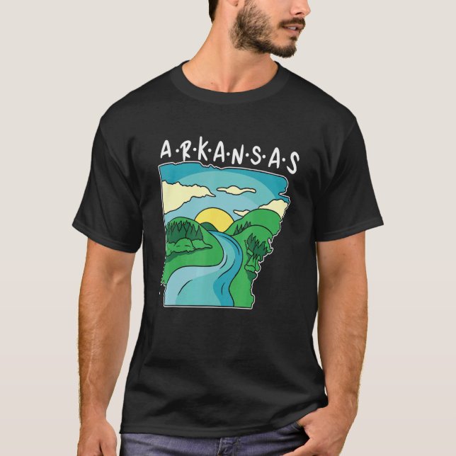 T-shirt Arkansas Etats-Unis Vacances (Devant)