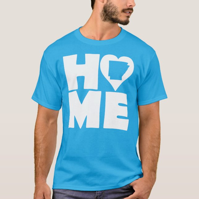 T-shirt Arkansas Home Heart State Tees (Devant)