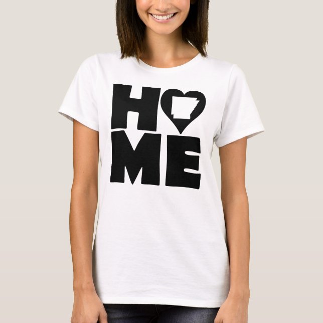 T-shirt Arkansas Home Heart State Tees (Devant)